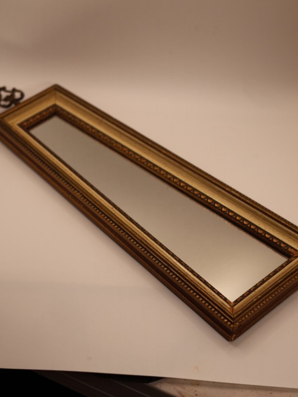 Vintage Mid-Century Trapezoid Wall Mirror - Geometric Accent